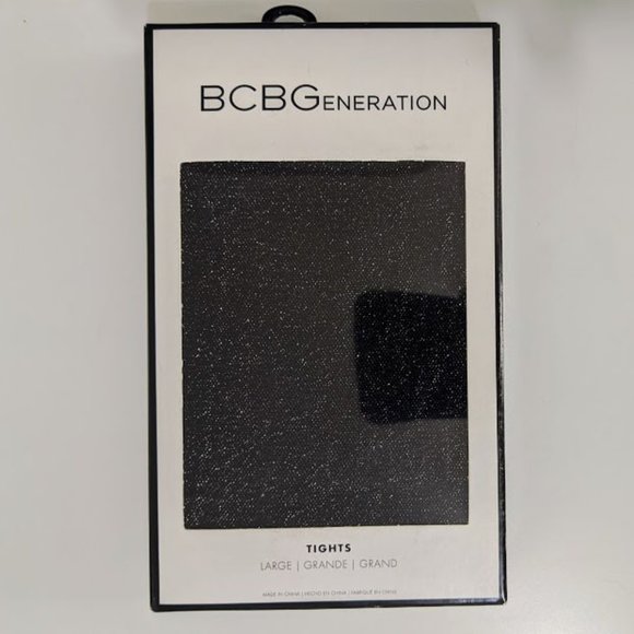 BCBGeneration Accessories - BCBGENERATION Black Shimmer Sparkle Tights